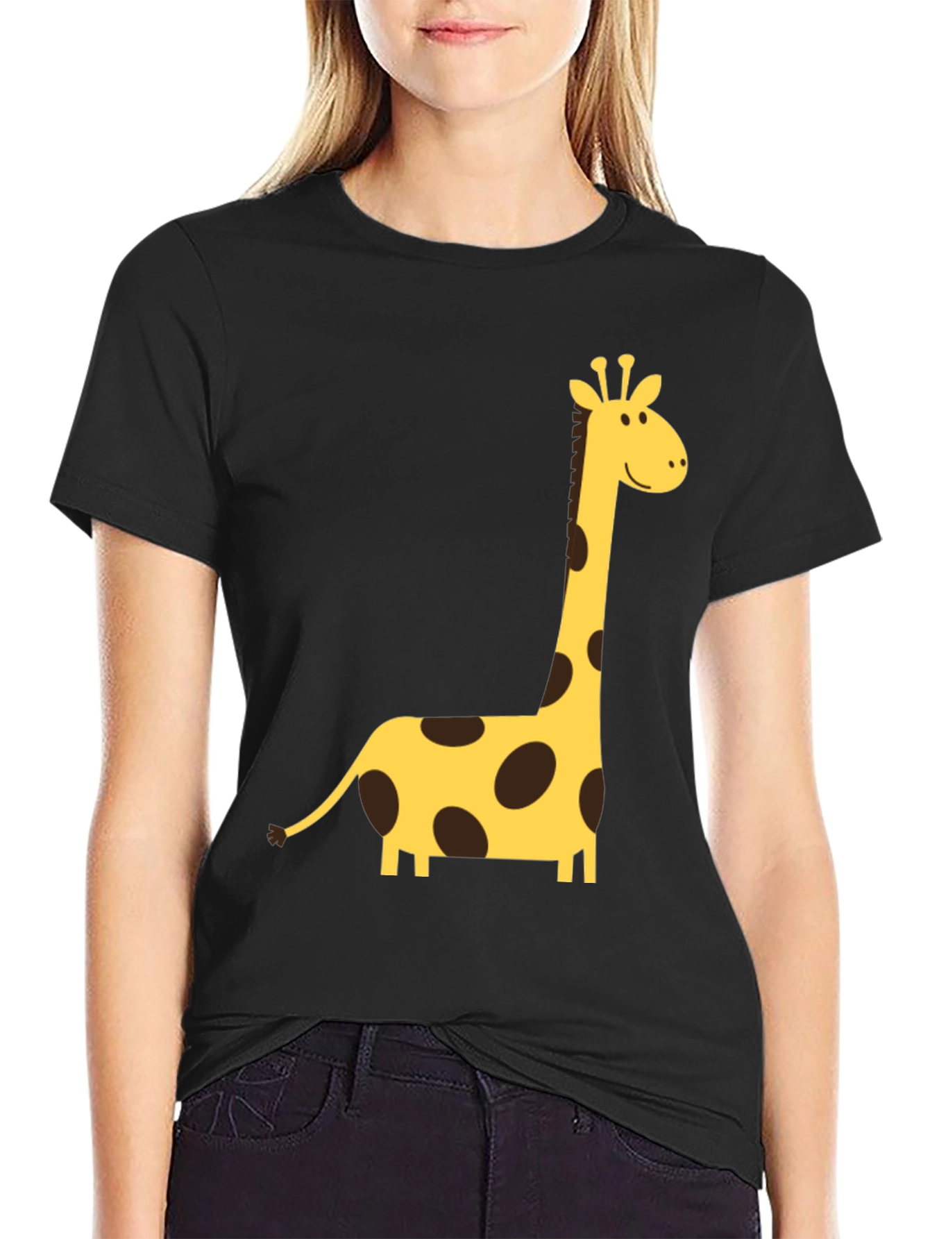 Giraffe Graphic Tee - Fun Animal Print Shirt