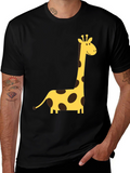 Giraffe Graphic Tee - Fun Animal Print Shirt