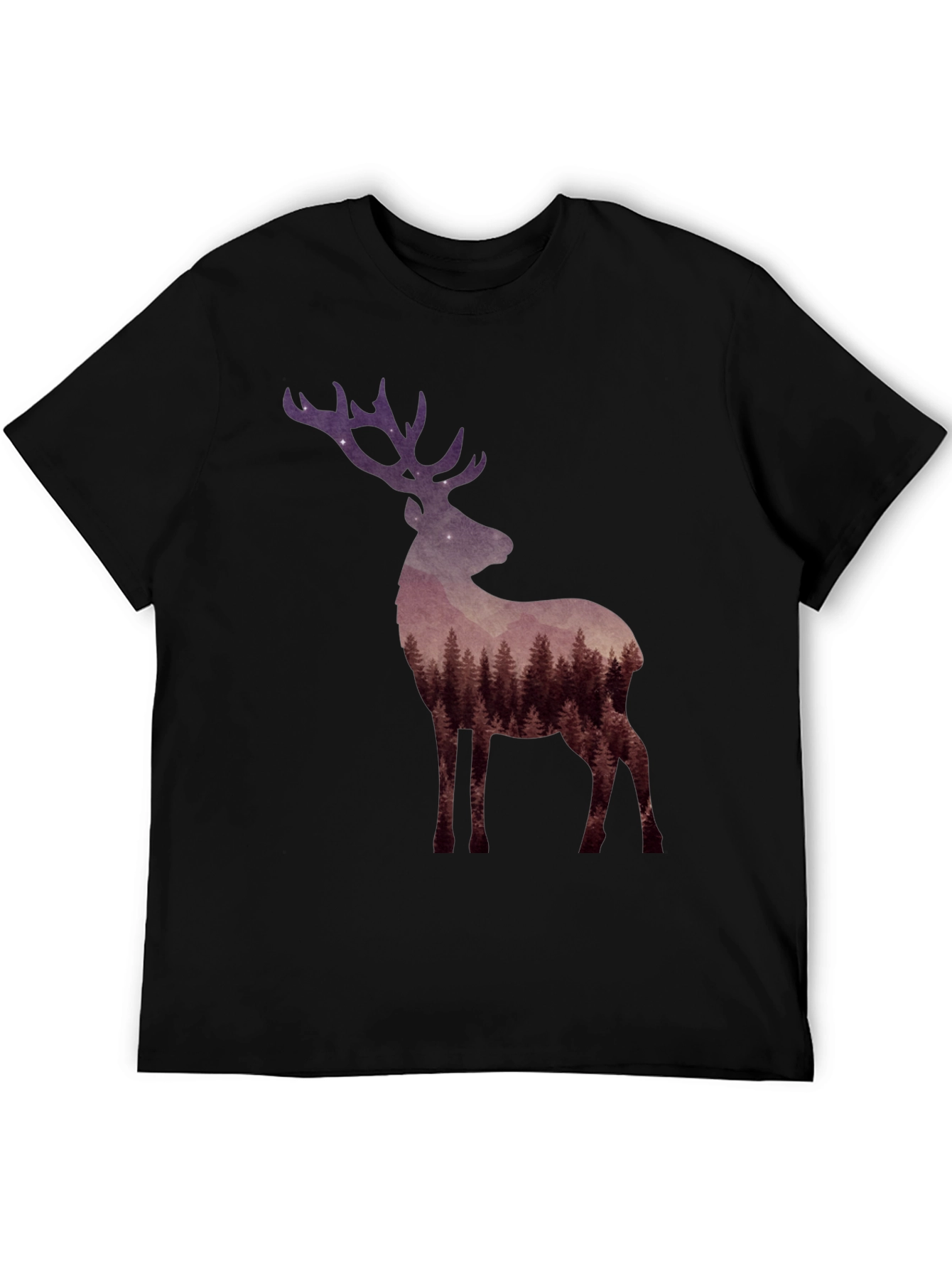 Forest Deer Graphic Tee - Nature Lovers T-Shirt