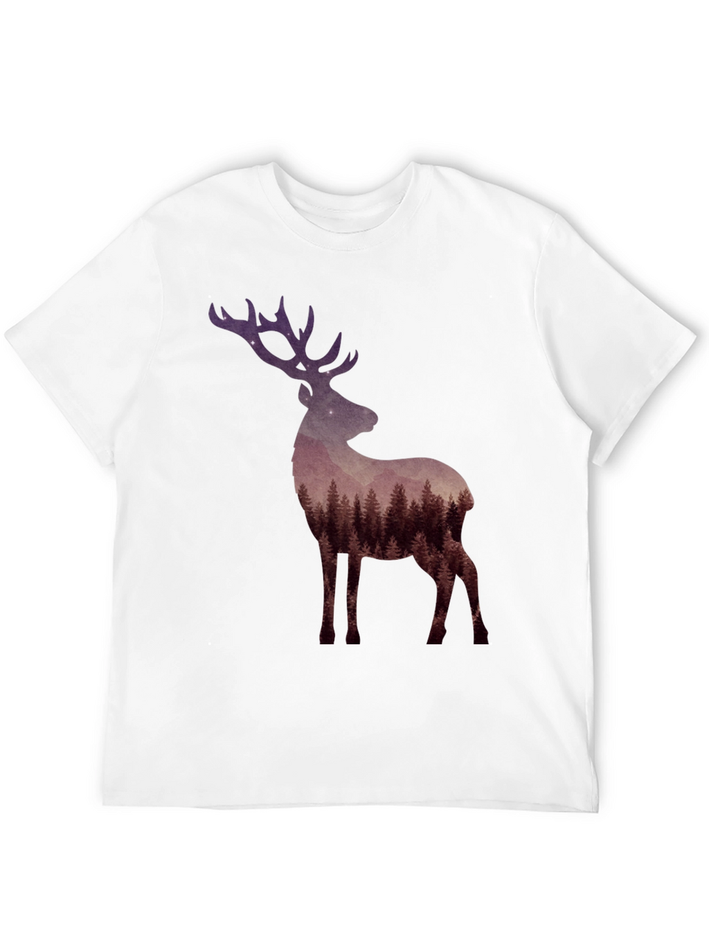 Forest Deer Graphic Tee - Nature Lovers T-Shirt
