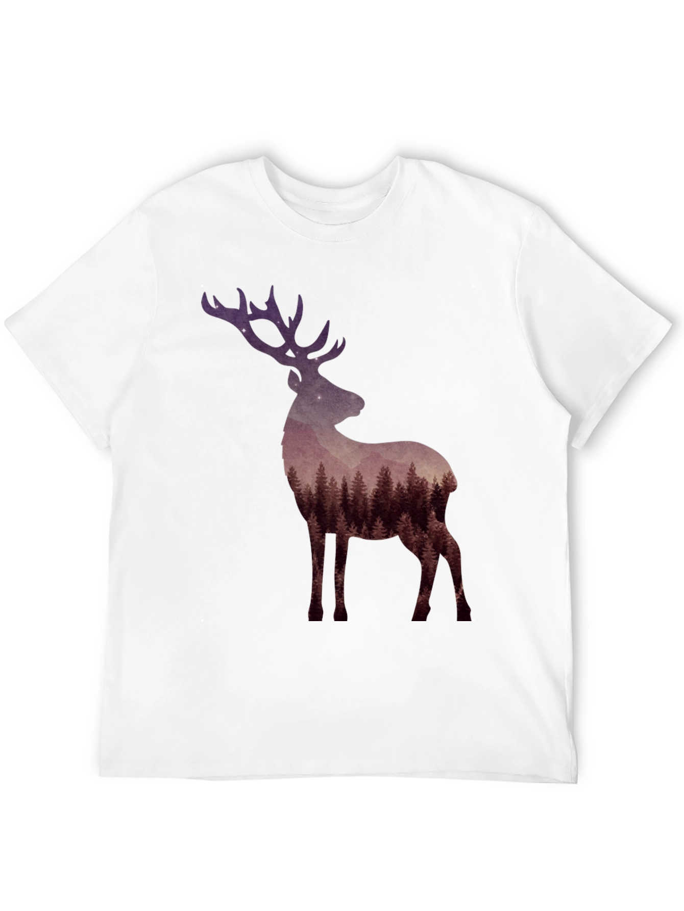Forest Deer Graphic Tee - Nature Lovers T-Shirt