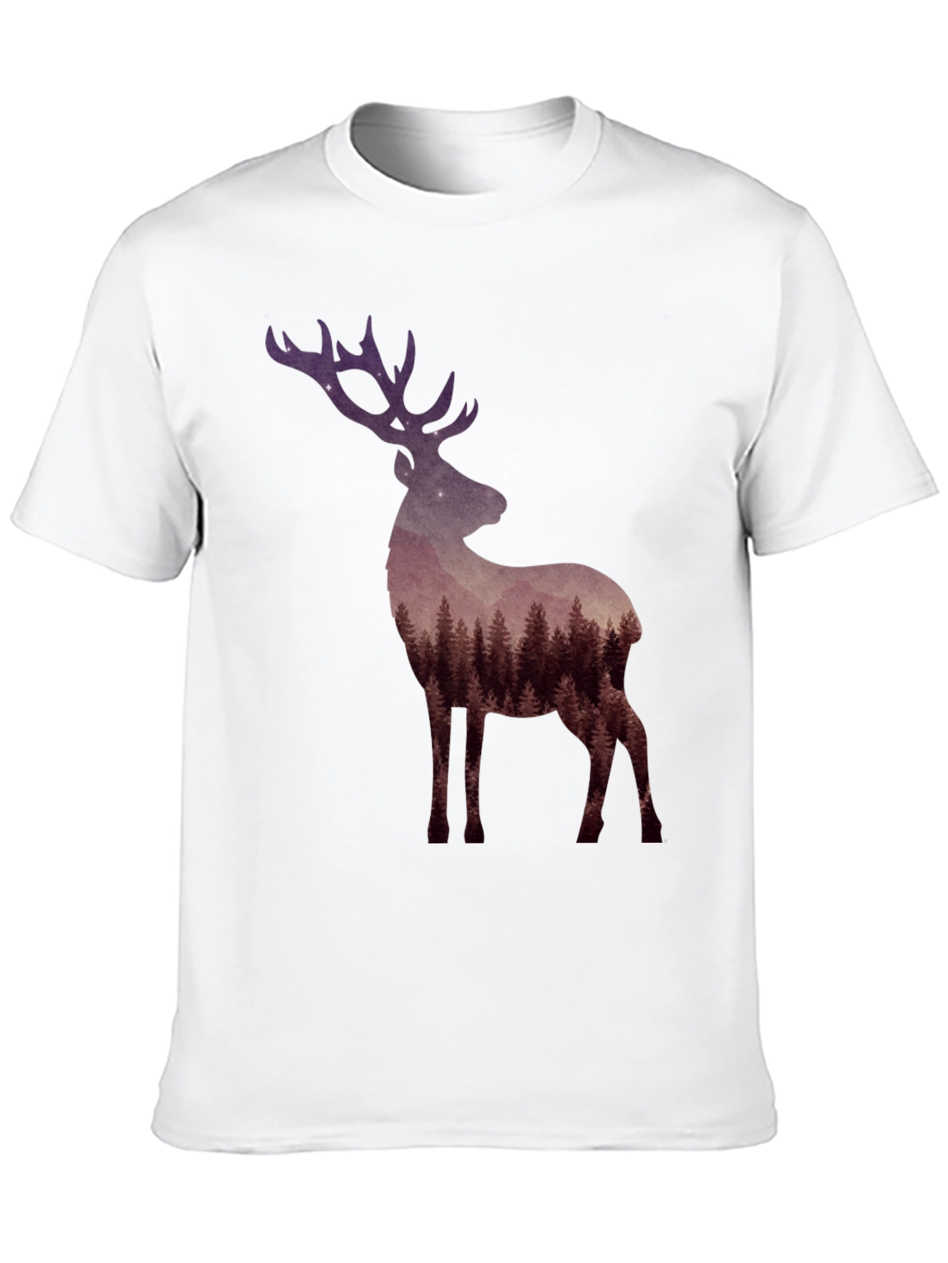Forest Deer Graphic Tee - Nature Lovers T-Shirt