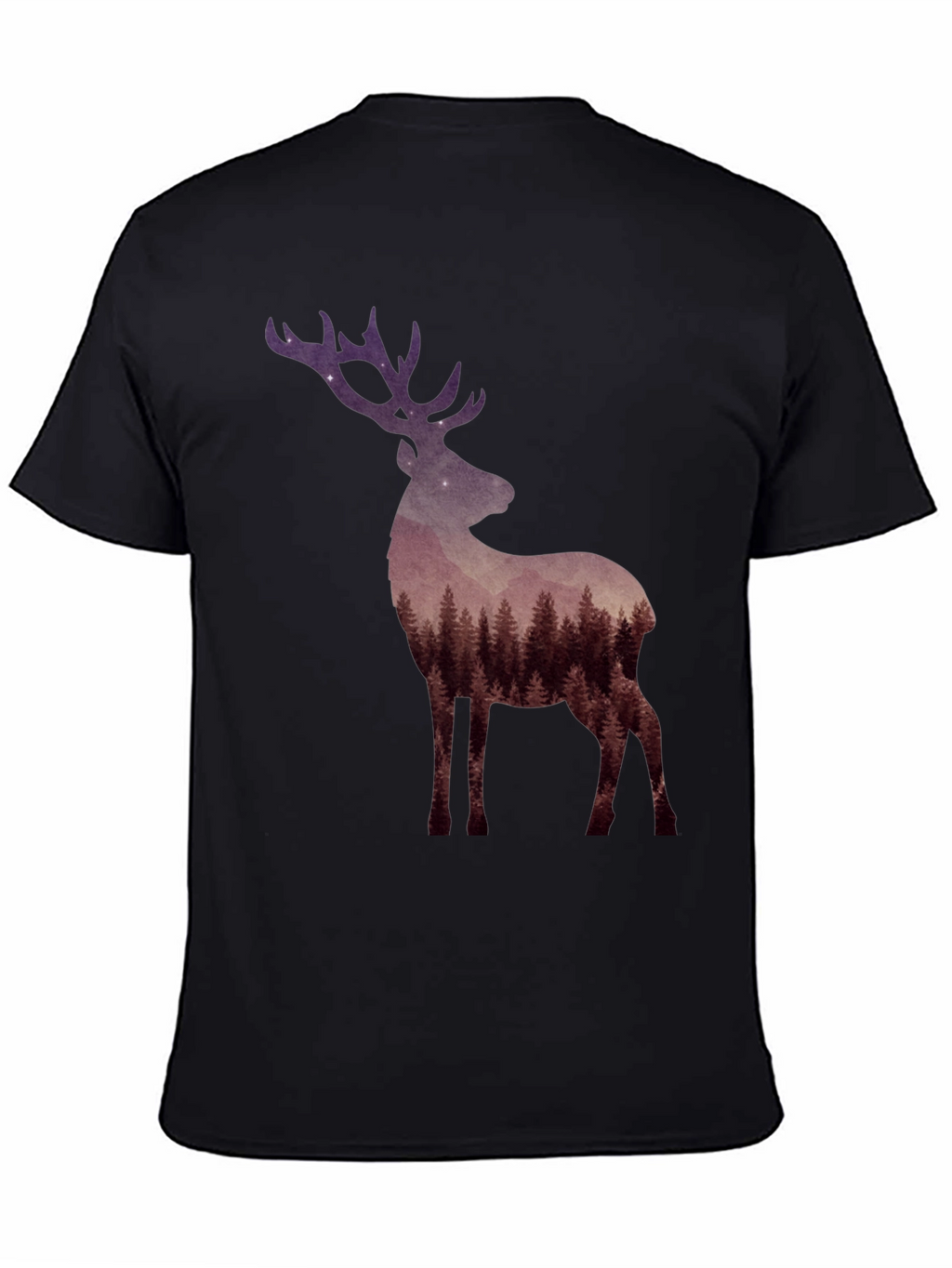 Forest Deer Graphic Tee - Nature Lovers T-Shirt