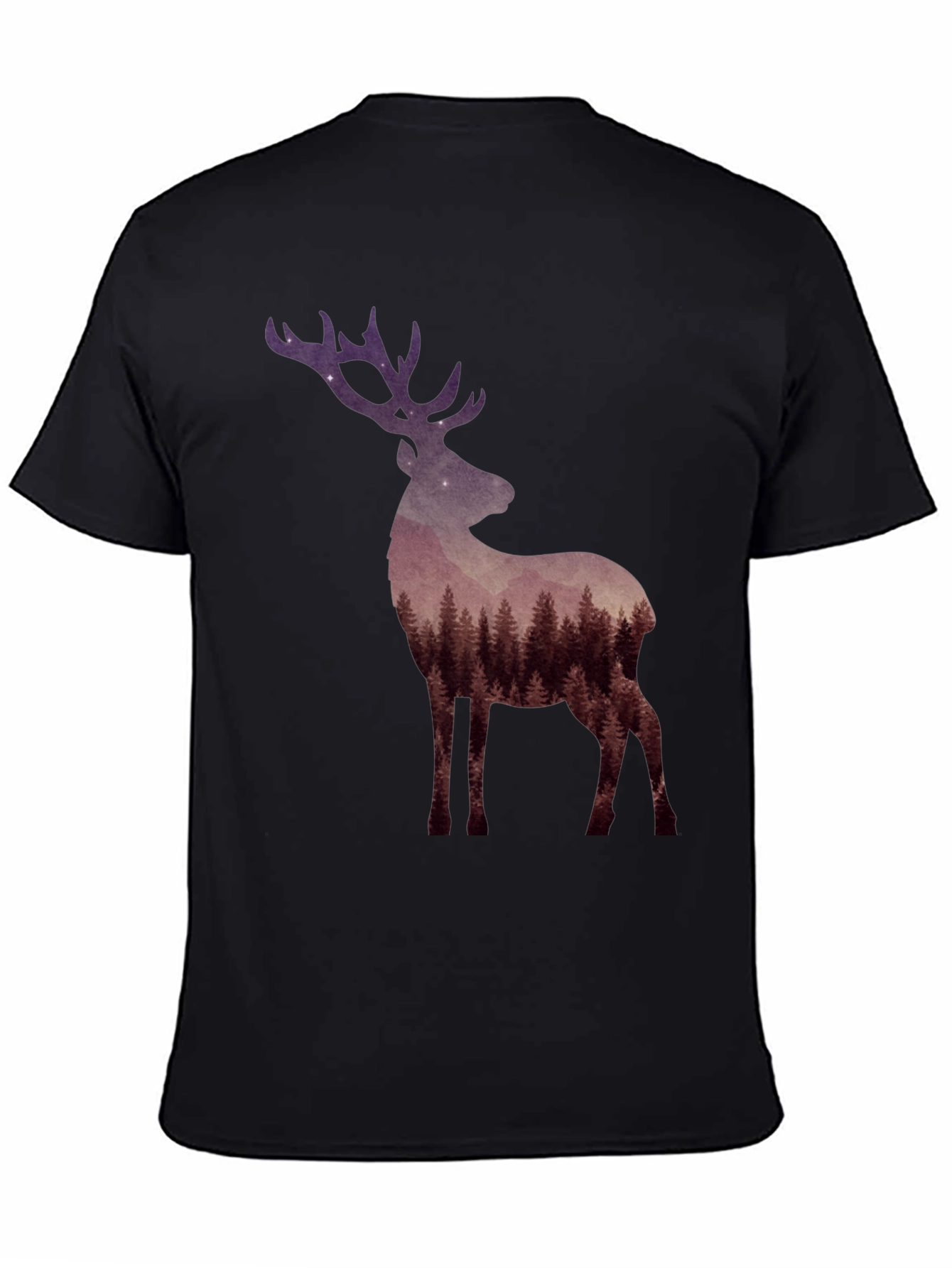 Forest Deer Graphic Tee - Nature Lovers T-Shirt