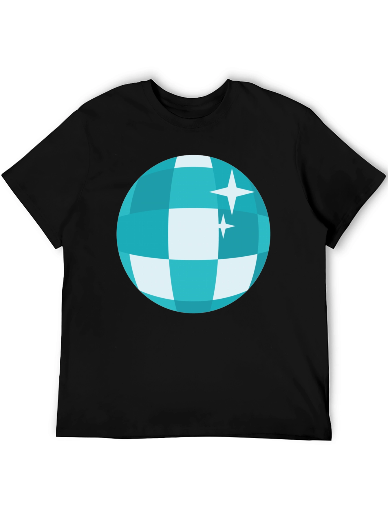 Disco Ball Graphic Tee - Retro Style