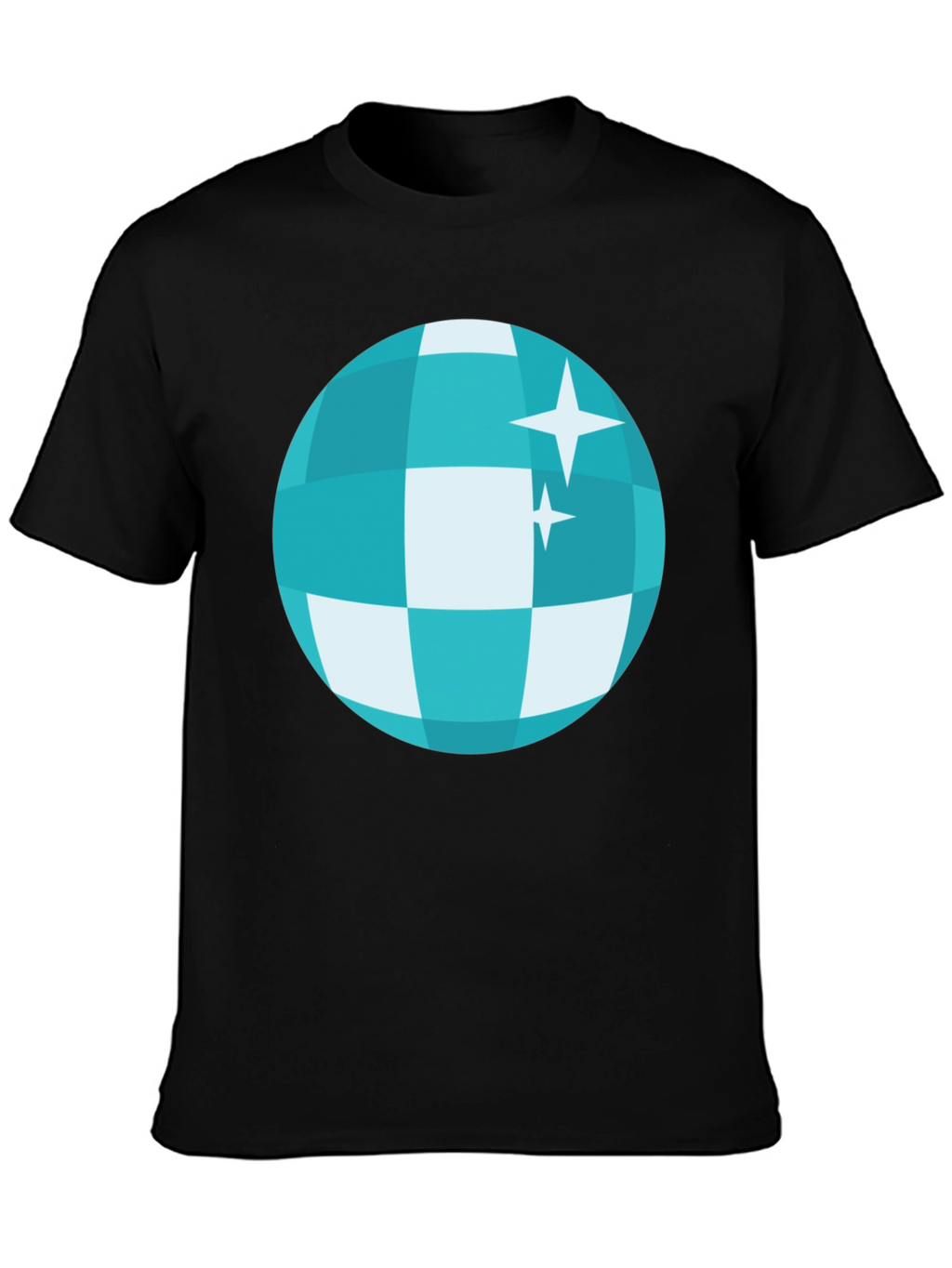 Disco Ball Graphic Tee - Retro Style