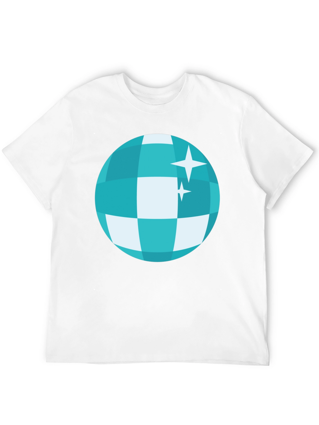 Disco Ball Graphic Tee - Retro Style