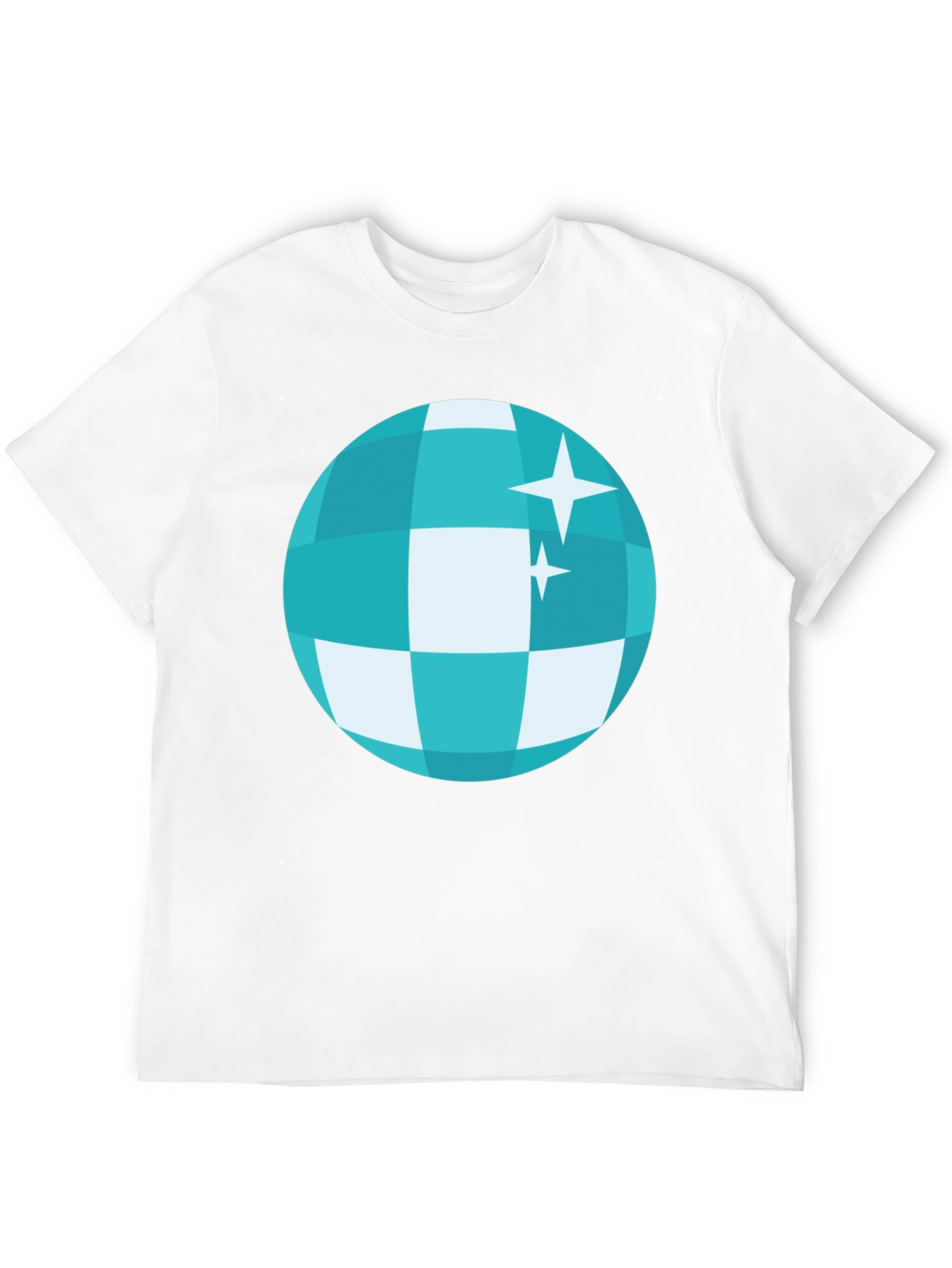 Disco Ball Graphic Tee - Retro Style