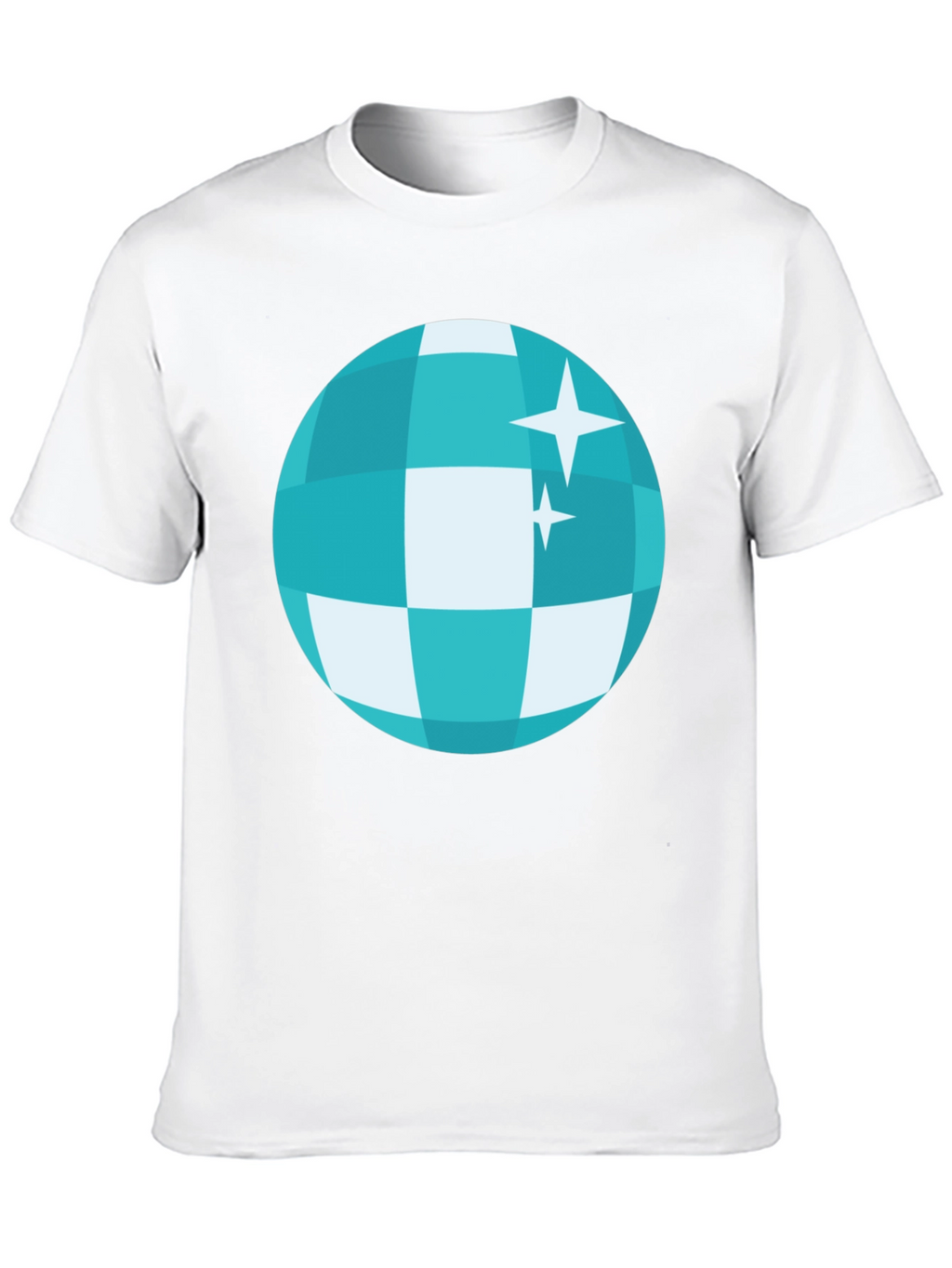Disco Ball Graphic Tee - Retro Style
