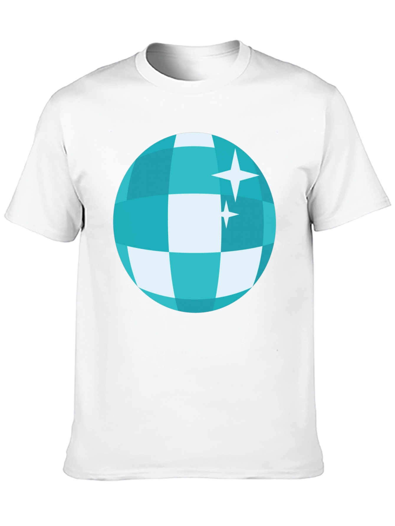 Disco Ball Graphic Tee - Retro Style