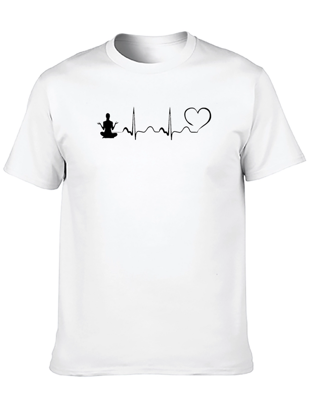 Yoga Heartbeat T-Shirt - Meditative Design