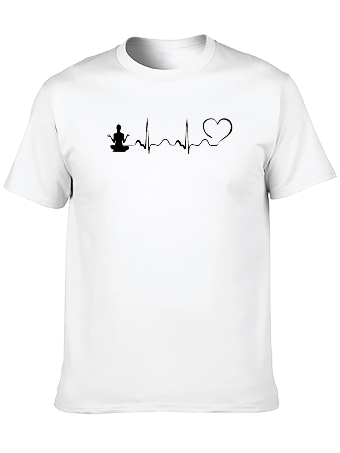 Yoga Heartbeat T-Shirt - Meditative Design