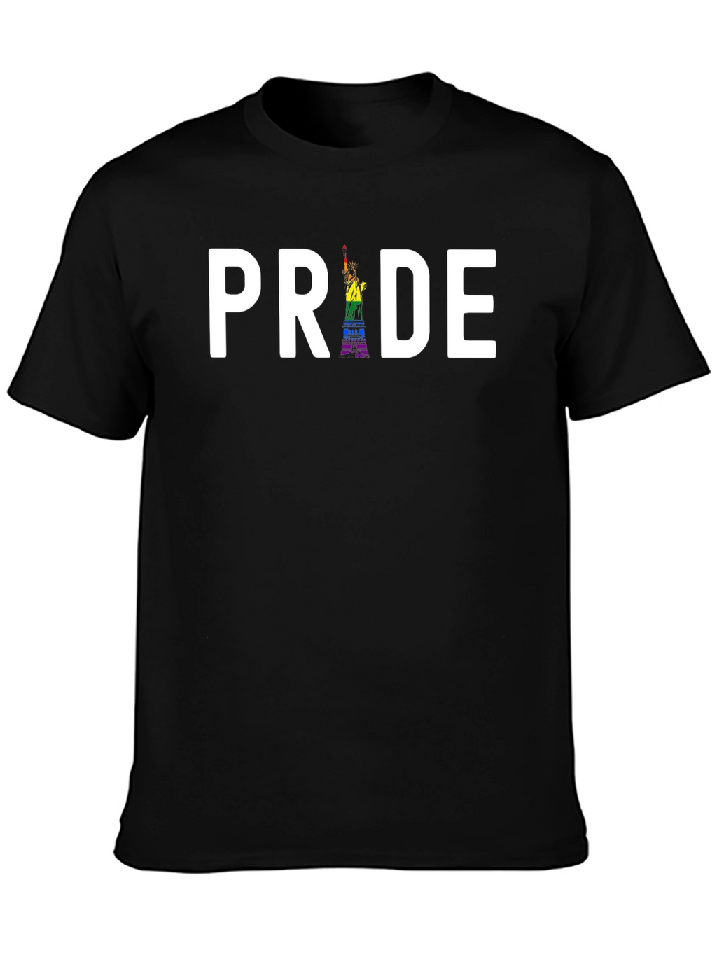 Pride Statue of Liberty Graphic Tee - Black