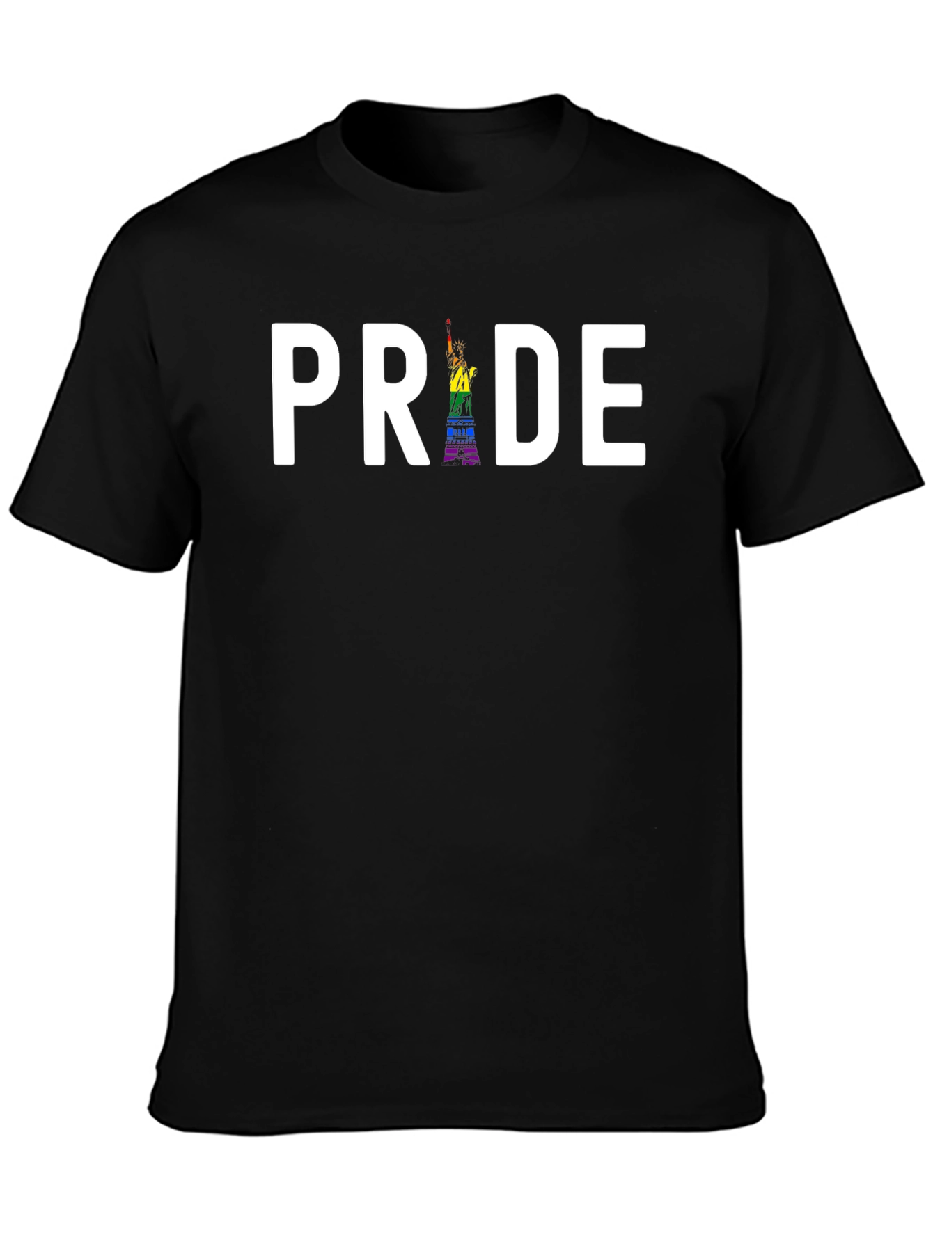 Pride Statue of Liberty Graphic Tee - Black
