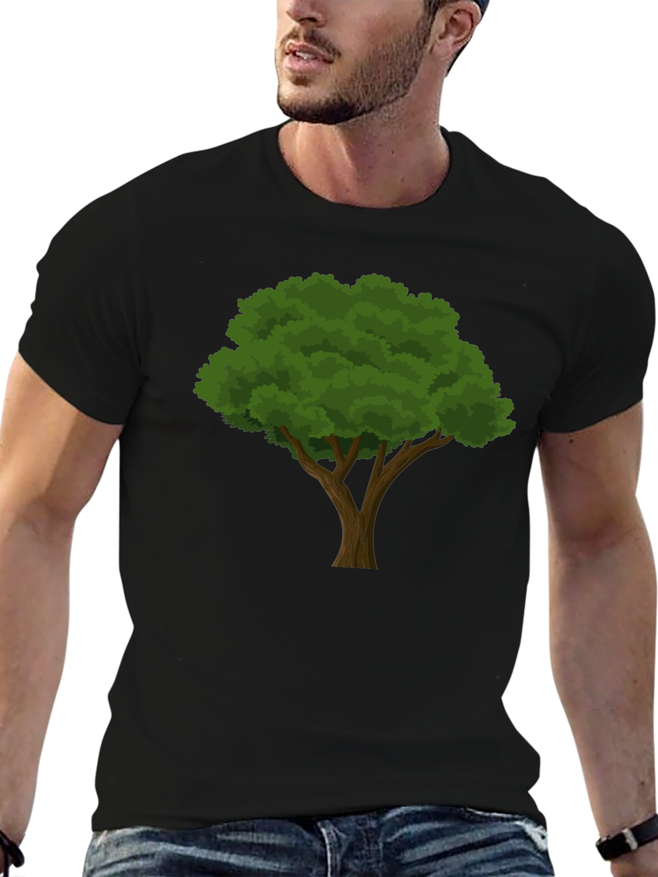 Black Tree Graphic Tee - Nature Inspired