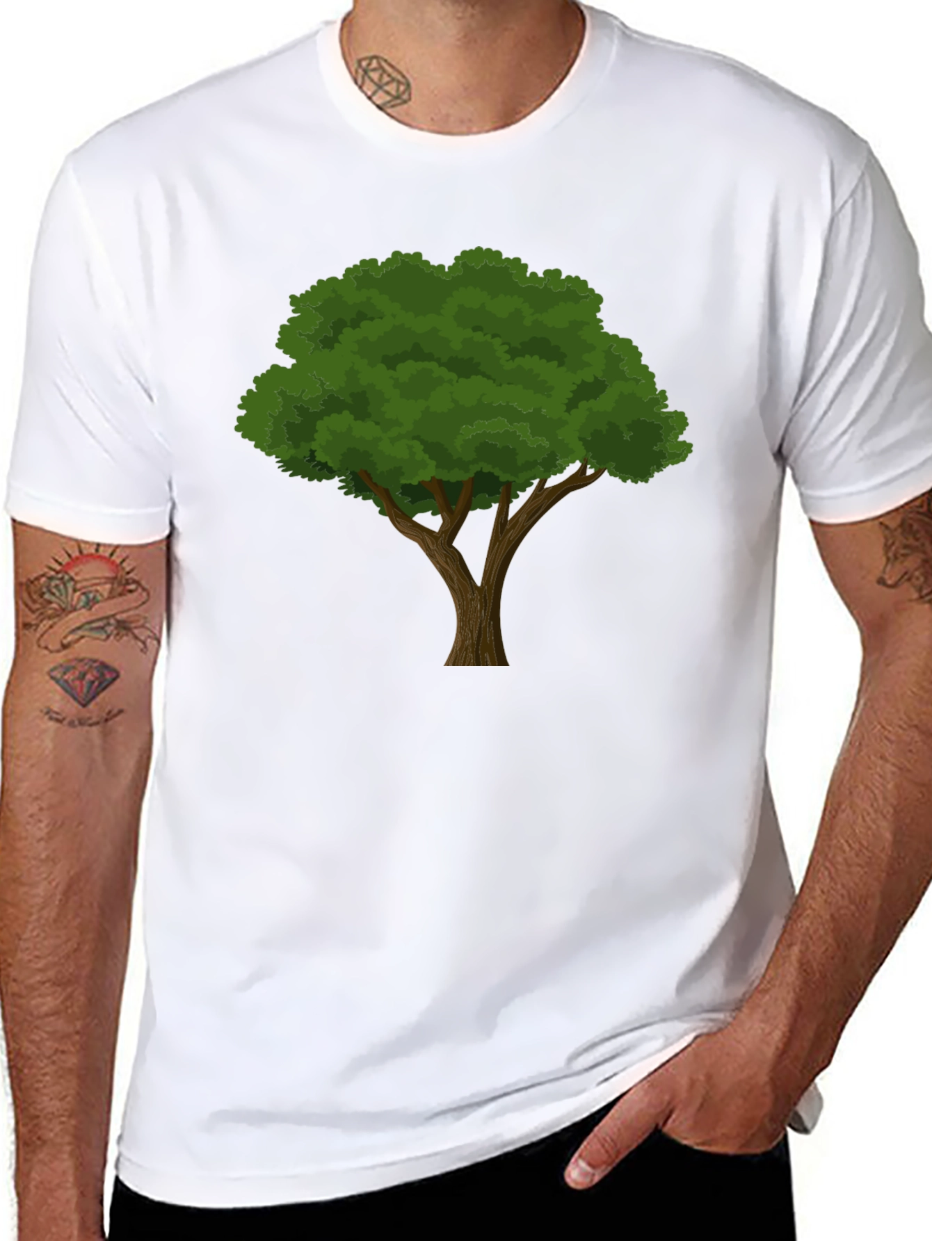 Black Tree Graphic Tee - Nature Inspired