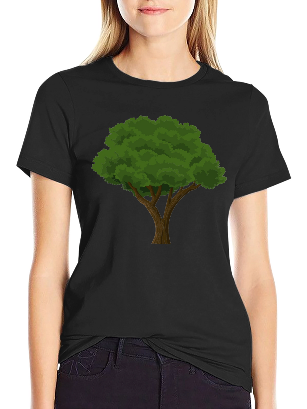 Black Tree Graphic Tee - Nature Inspired