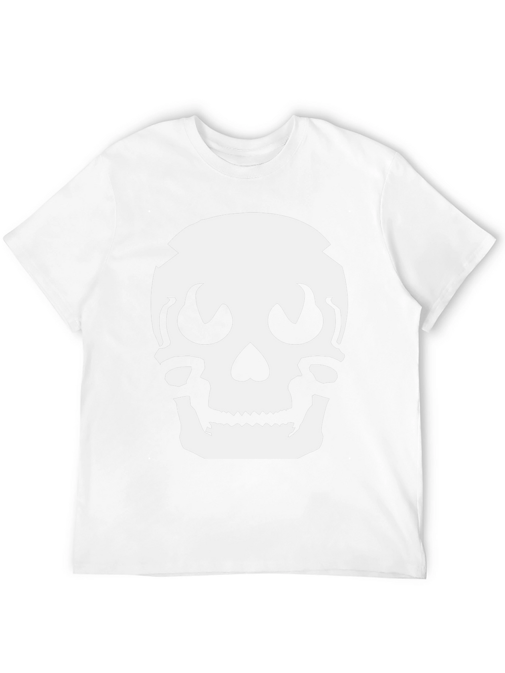Skull Graphic Tee - Black Cotton Casual Shirt