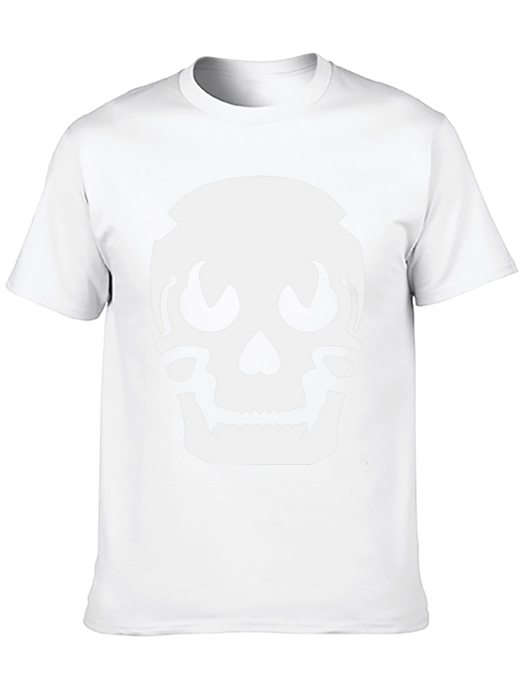 Skull Graphic Tee - Black Cotton Casual Shirt