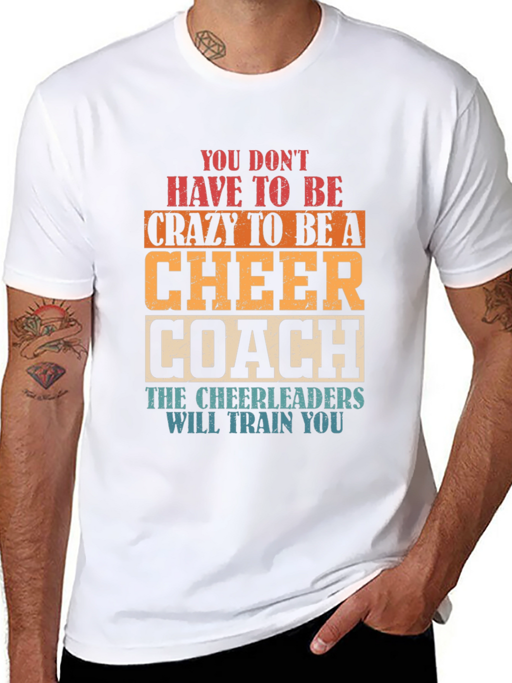 Cheer Coach T-Shirt Funny Cheerleader Training Tee