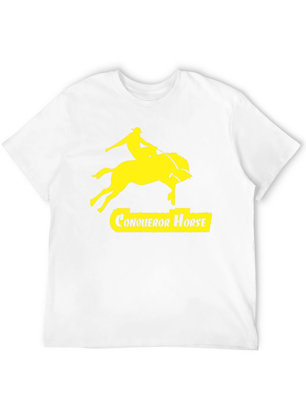 Conqueror Horse Graphic Tee - Black