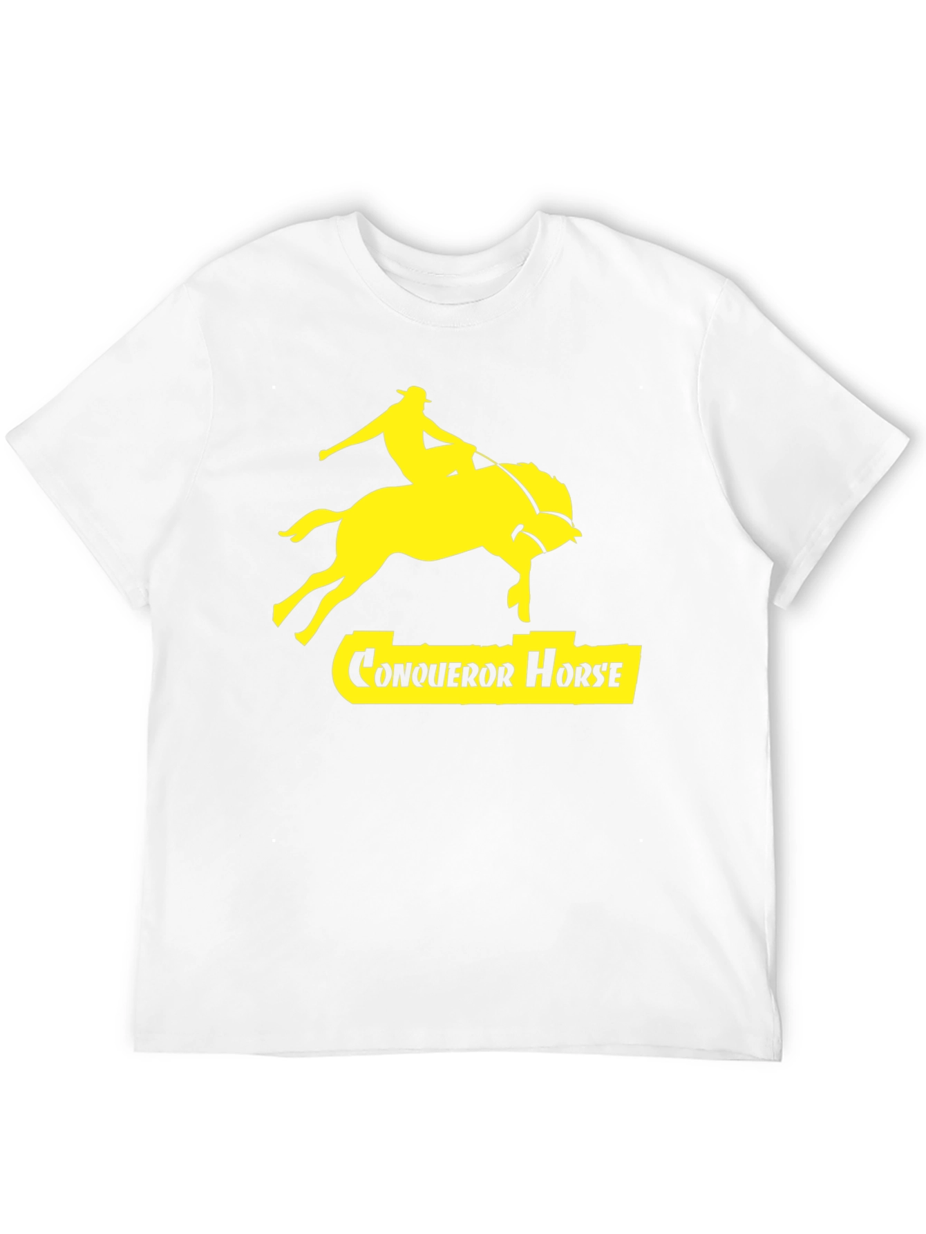 Conqueror Horse Graphic Tee - Black