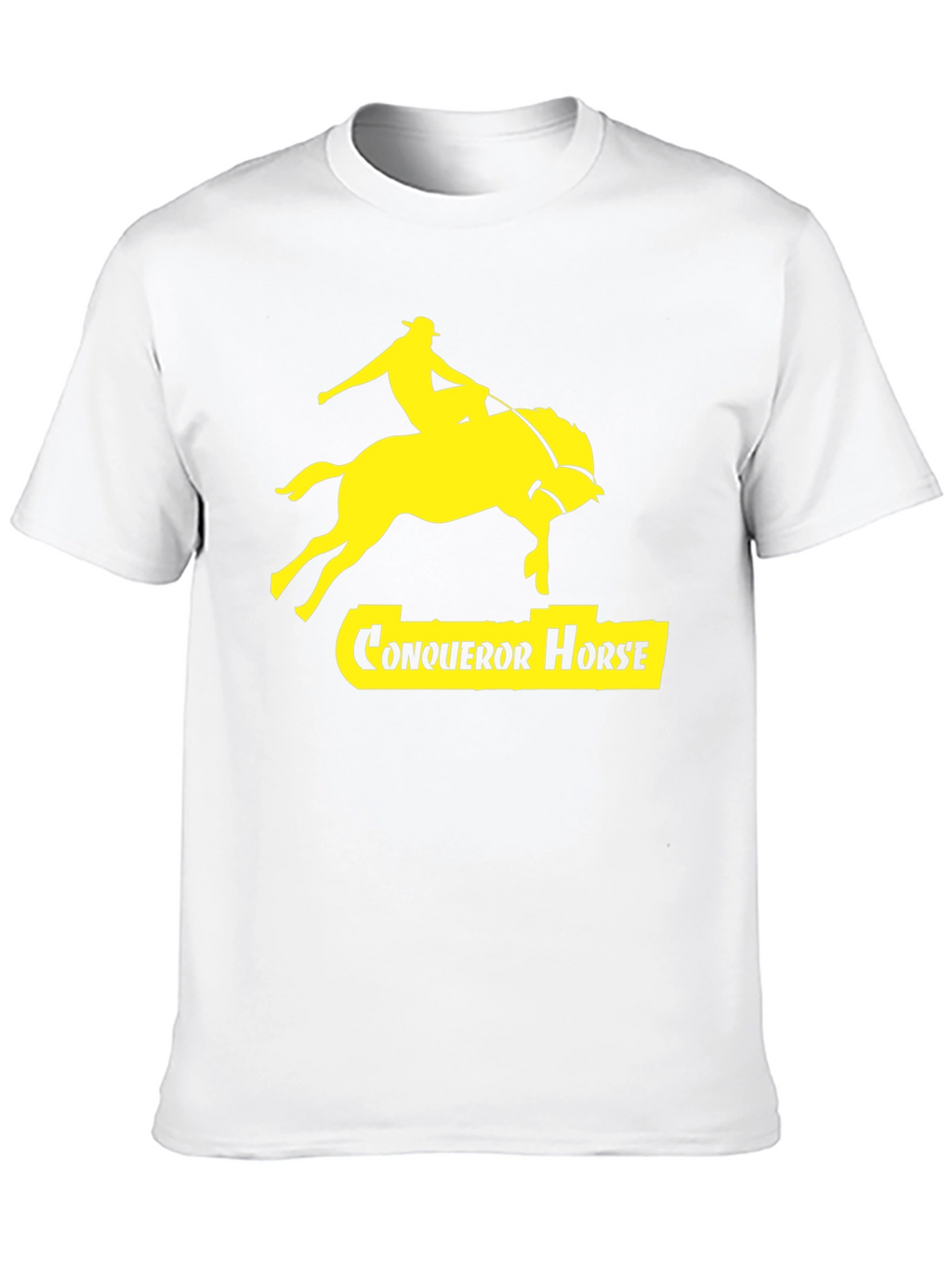 Conqueror Horse Graphic Tee - Black