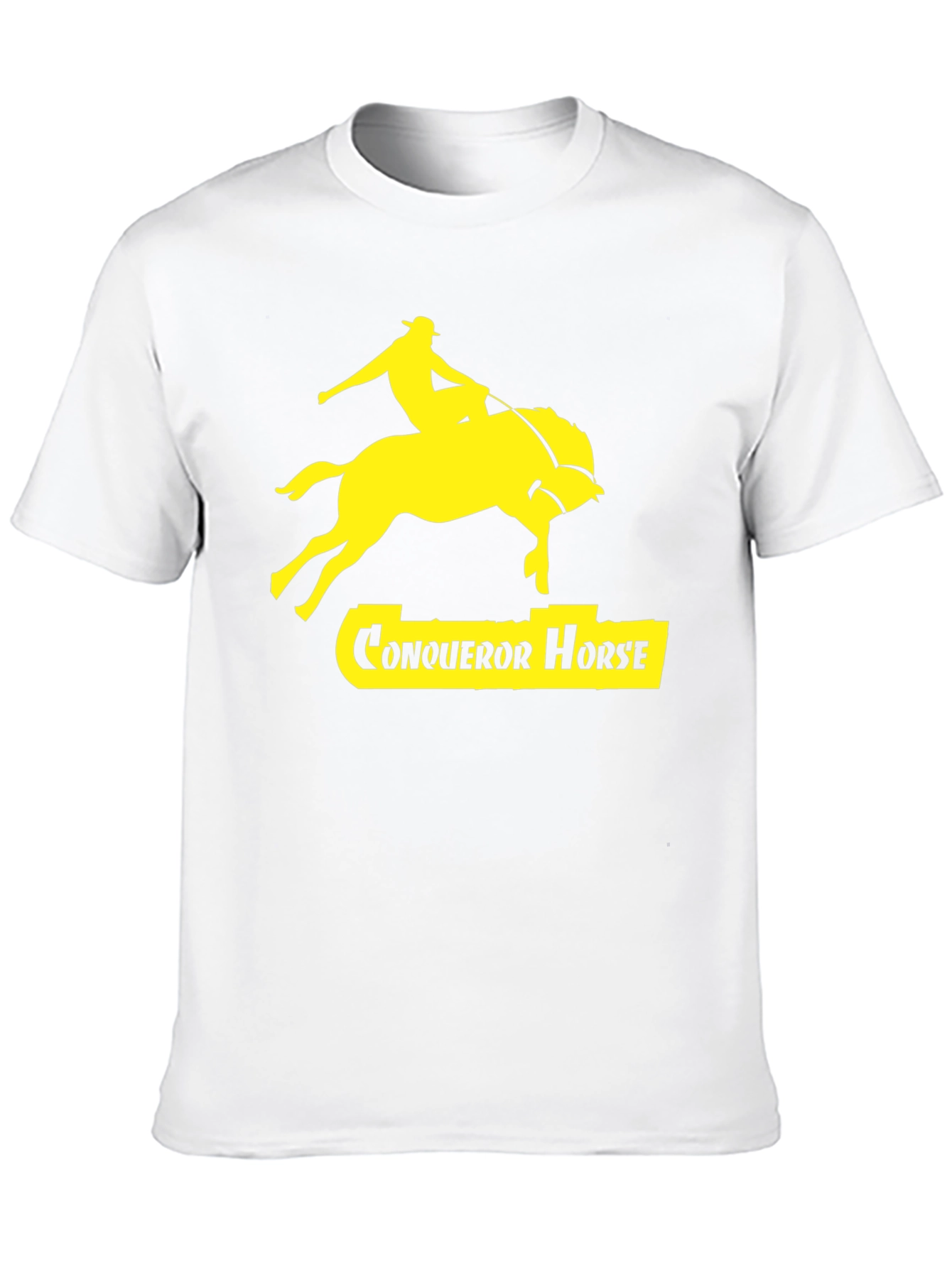 Conqueror Horse Graphic Tee - Black
