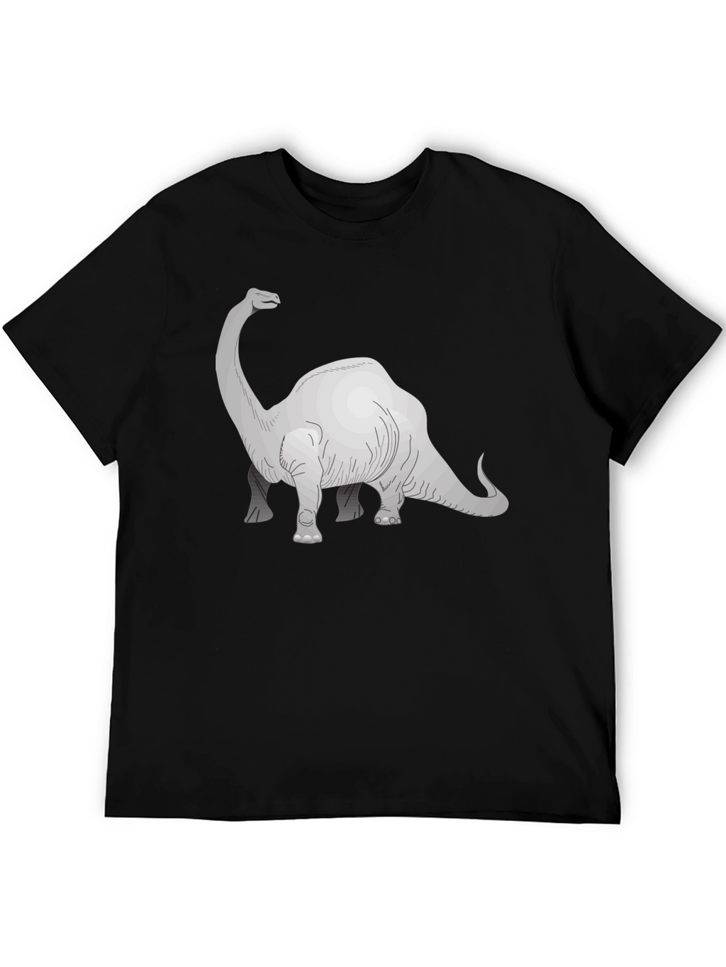 Dino Graphic Tee - Black Cotton T-Shirt