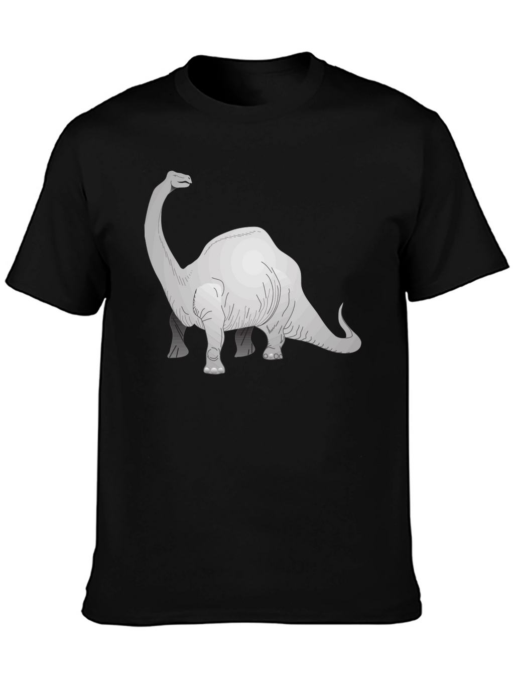 Dino Graphic Tee - Black Cotton T-Shirt