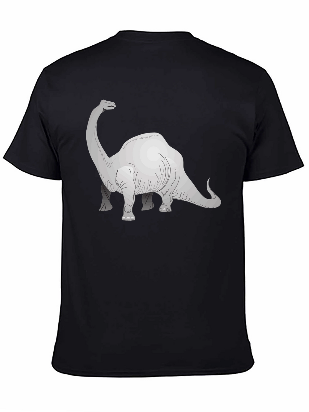 Dino Graphic Tee - Black Cotton T-Shirt
