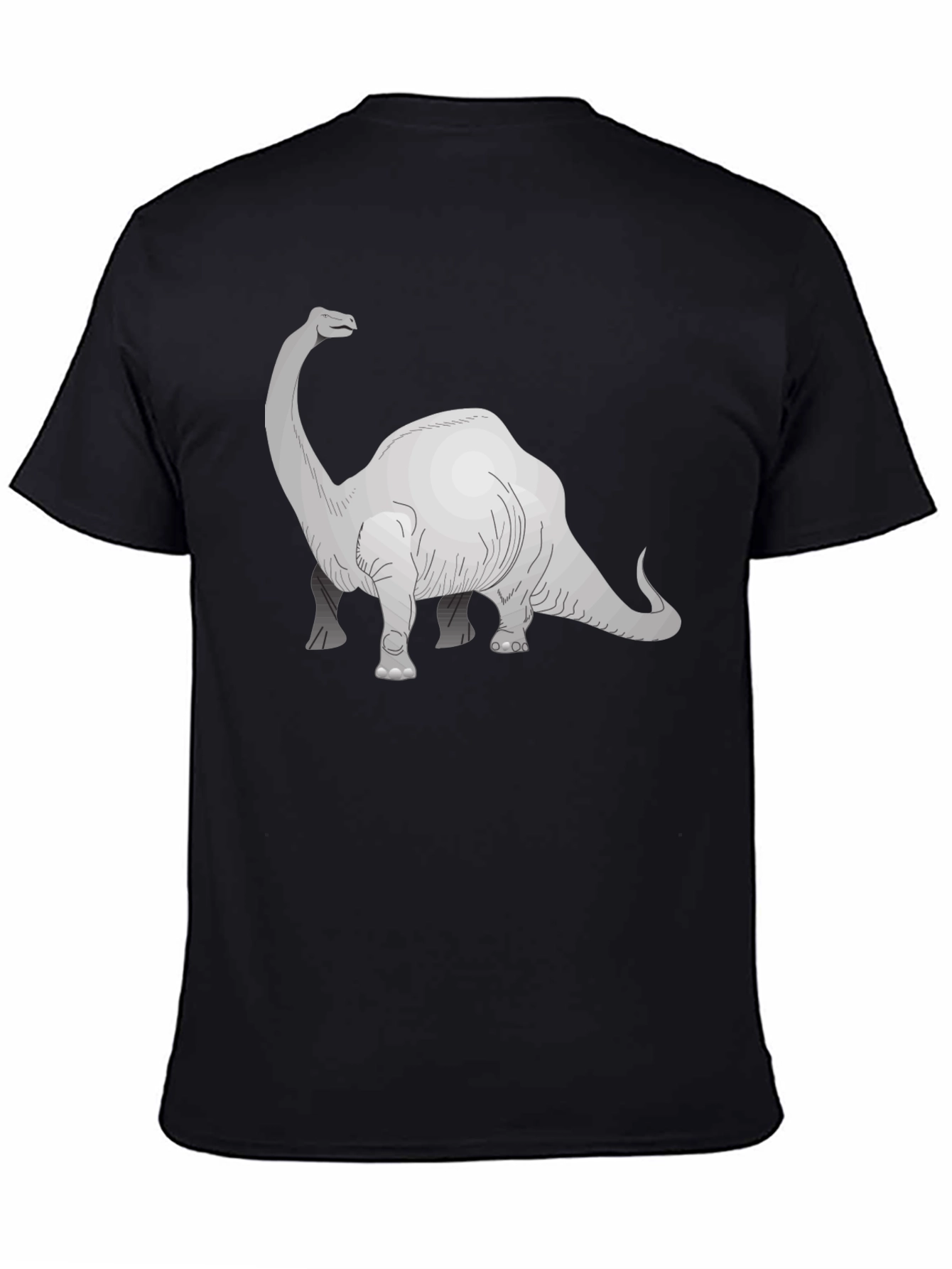 Dino Graphic Tee - Black Cotton T-Shirt