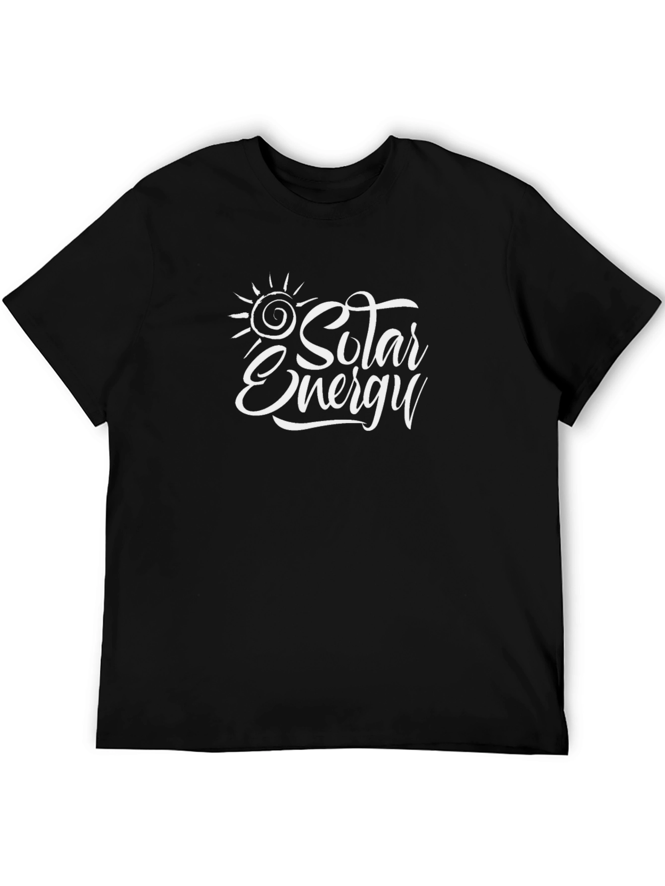 Solar Energy Graphic T-Shirt - Black