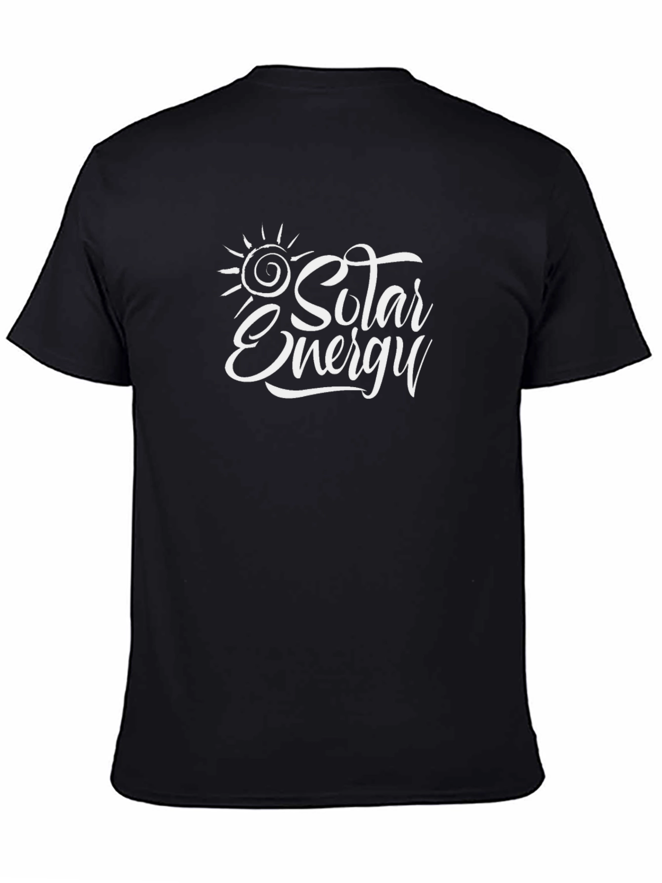 Solar Energy Graphic T-Shirt - Black