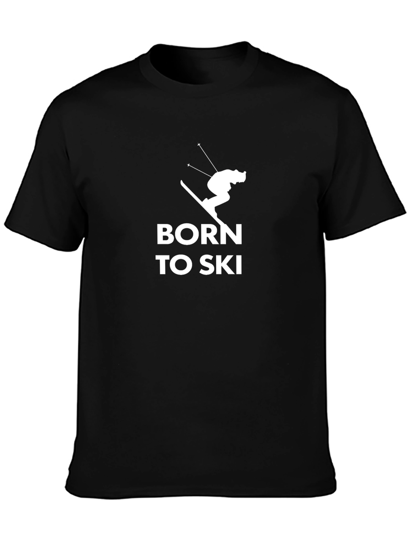 Born to Ski Graphic Tee - Black