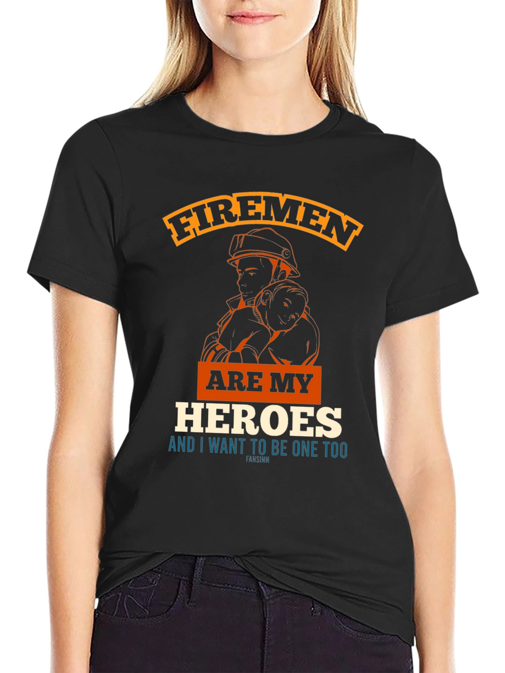 Firemen are My Heroes Graphic Tee