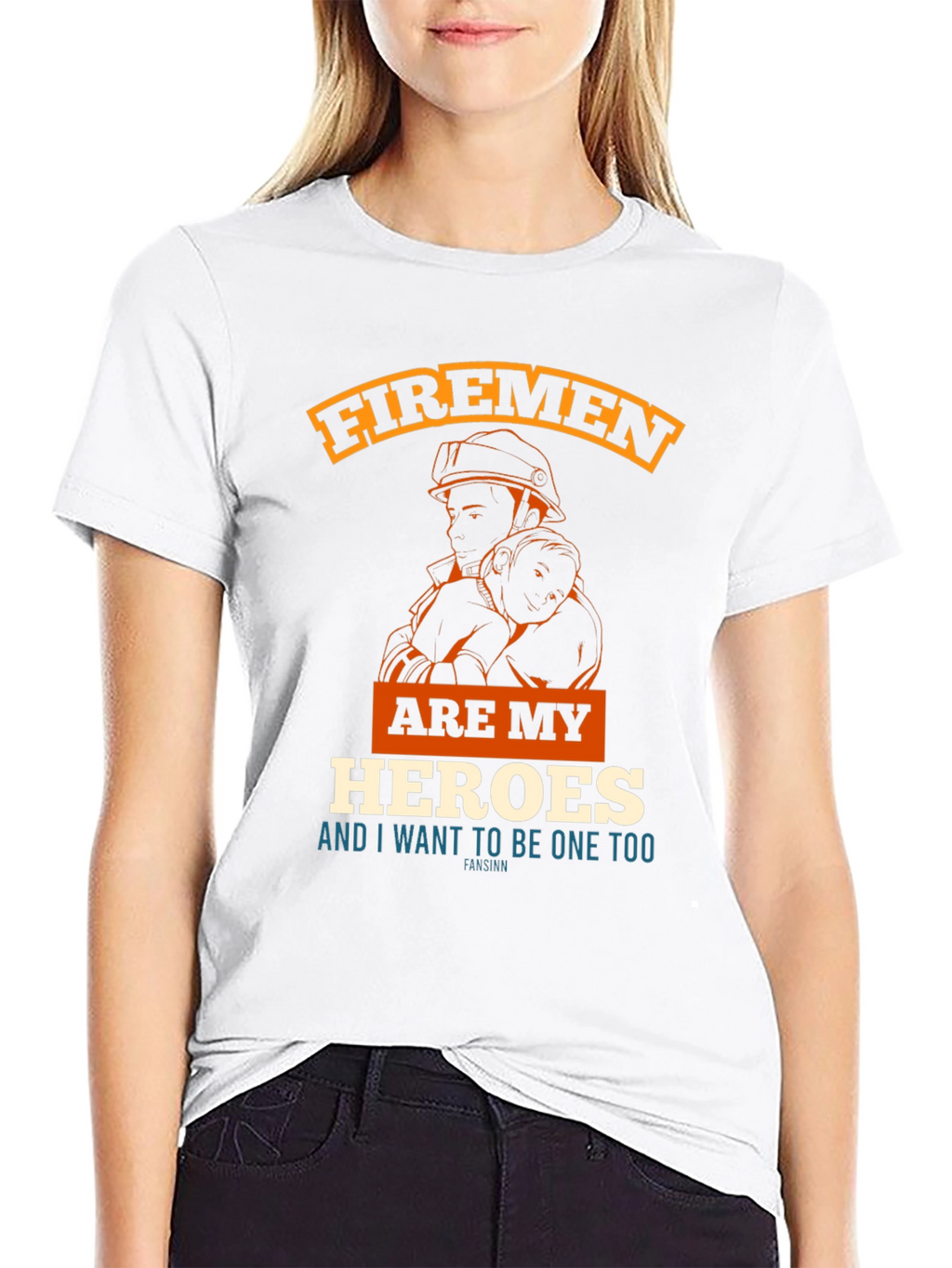 Firemen are My Heroes Graphic Tee