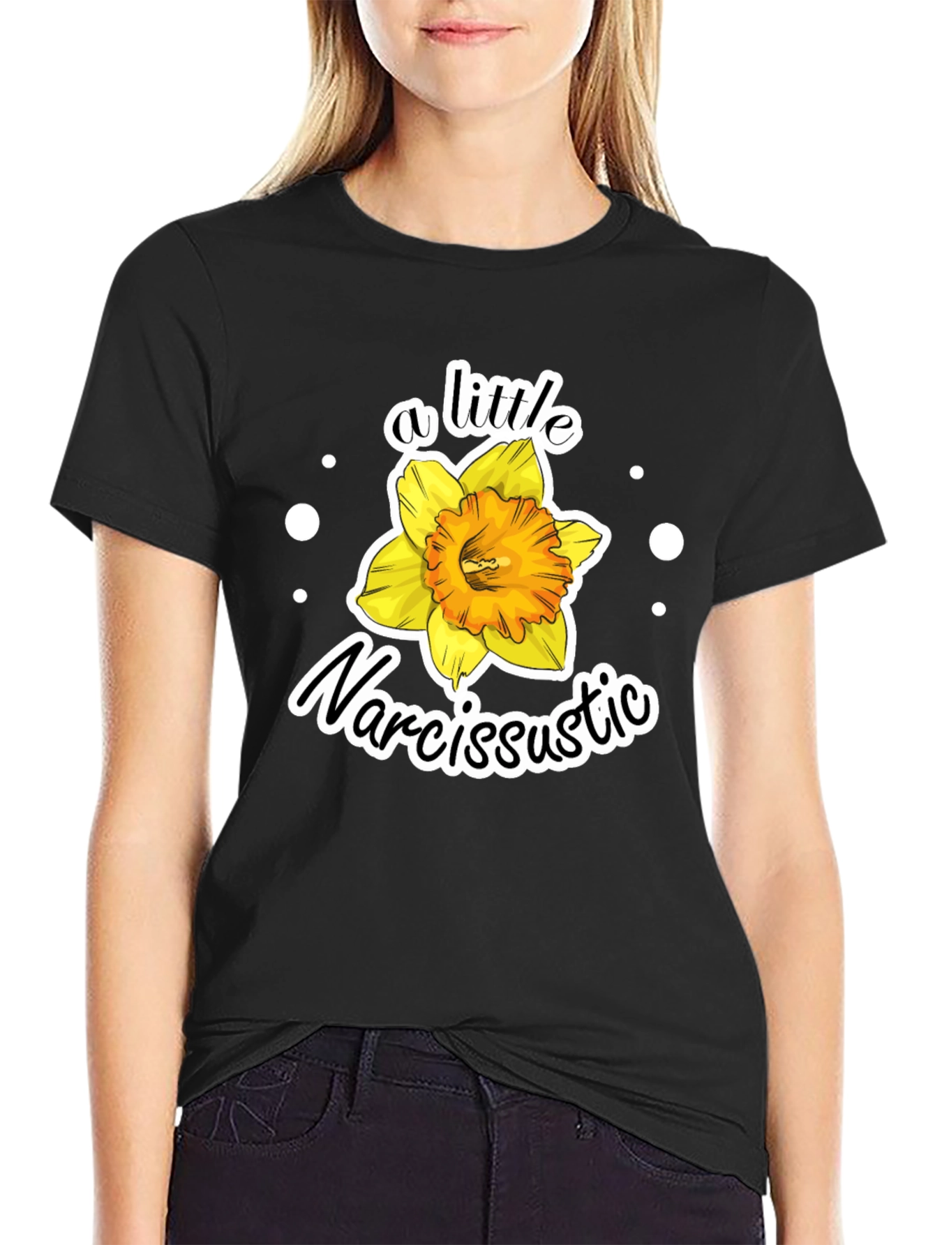 Narcissistic Flower Graphic Tee
