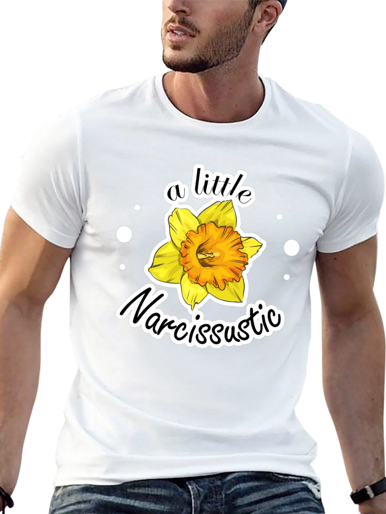 Narcissistic Flower Graphic Tee