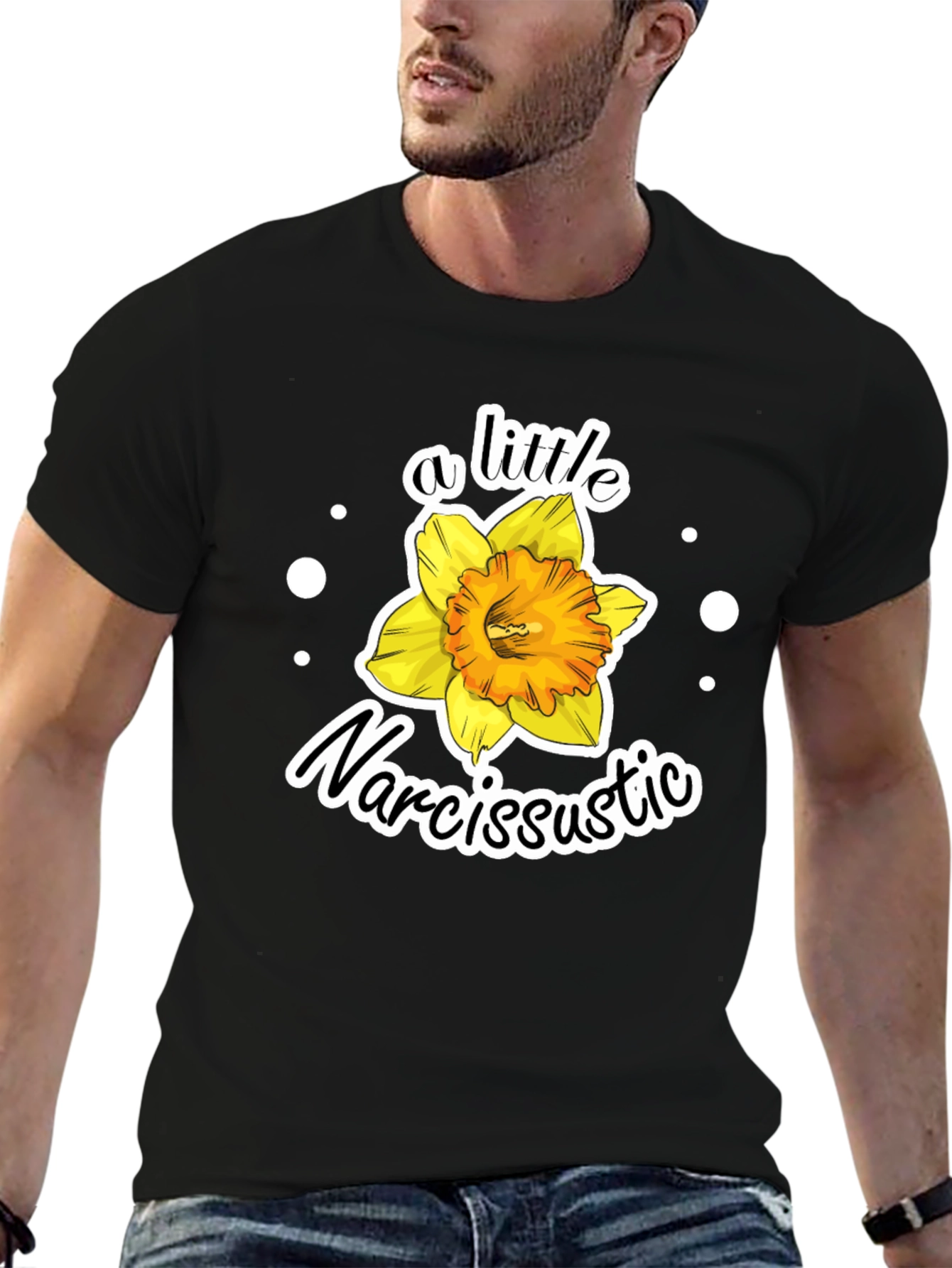 Narcissistic Flower Graphic Tee