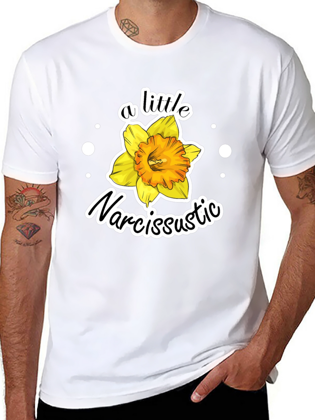 Narcissistic Flower Graphic Tee