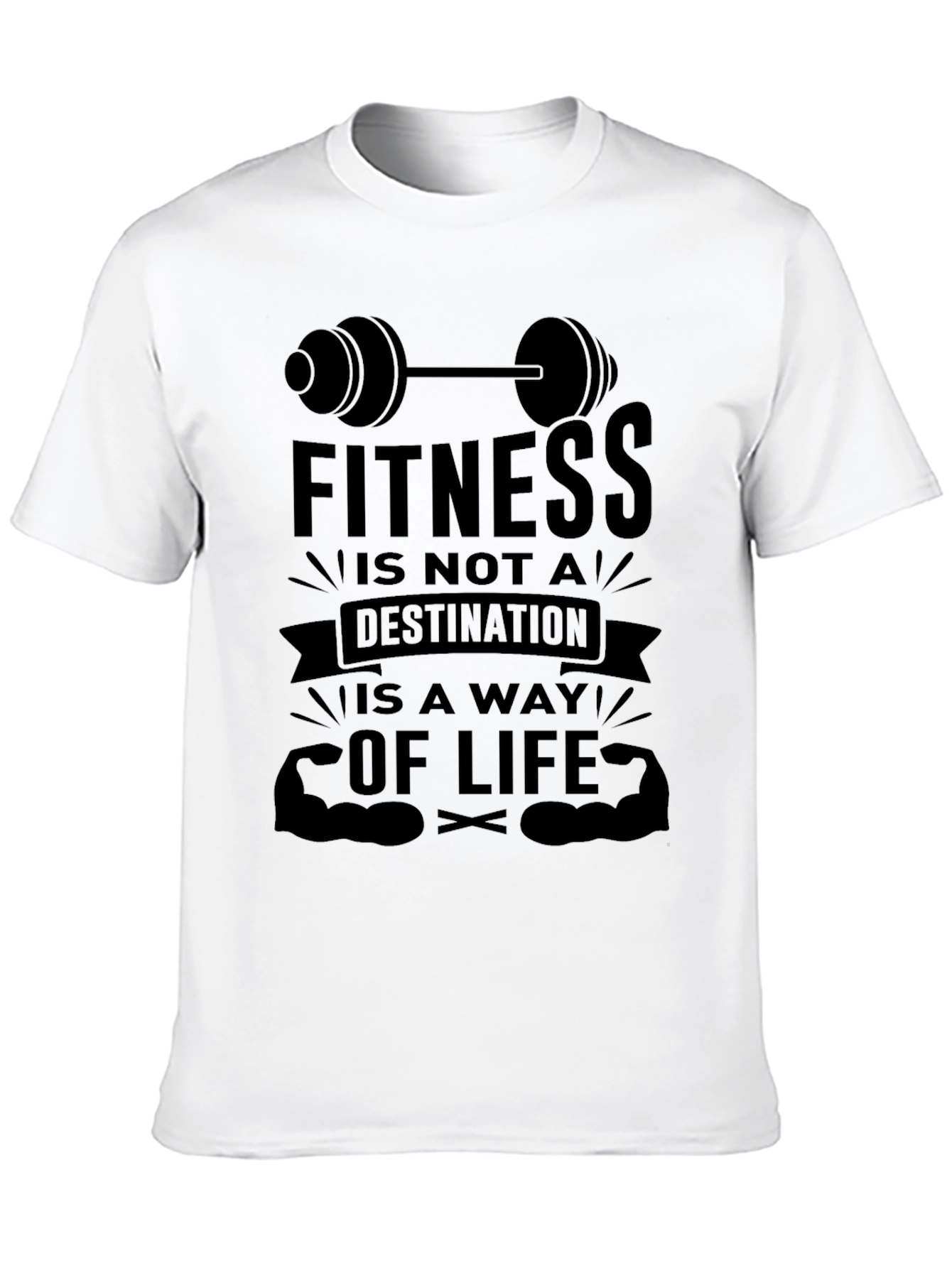 Fitness is a Way of Life Graphic T-Shirt