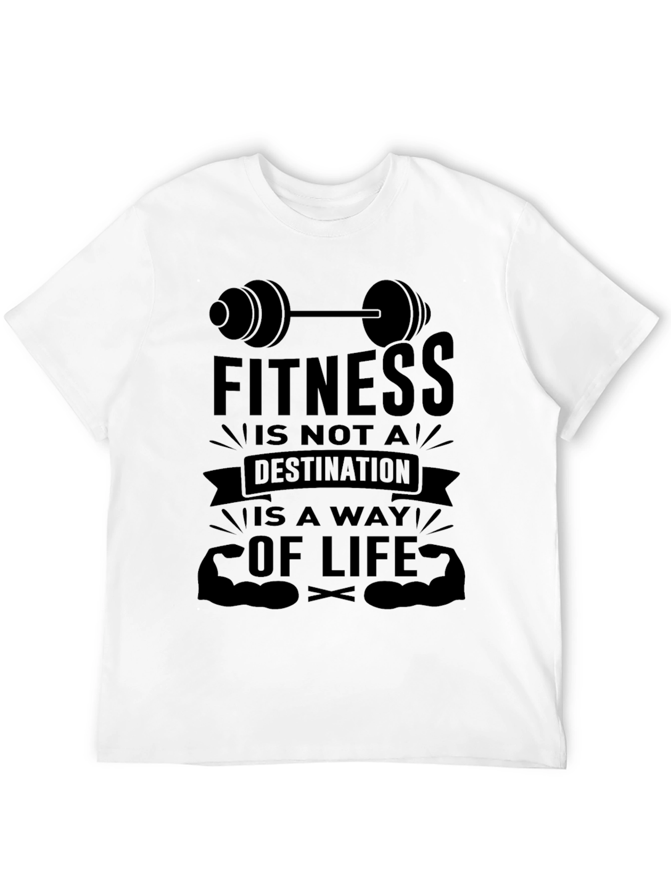 Fitness is a Way of Life Graphic T-Shirt