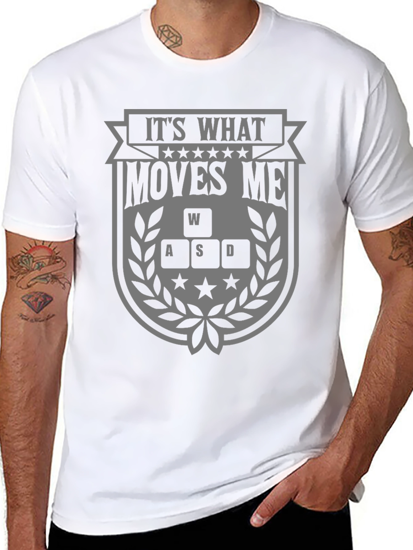Gamer T-Shirt - Its What Moves Me - WASD Gaming Tee
