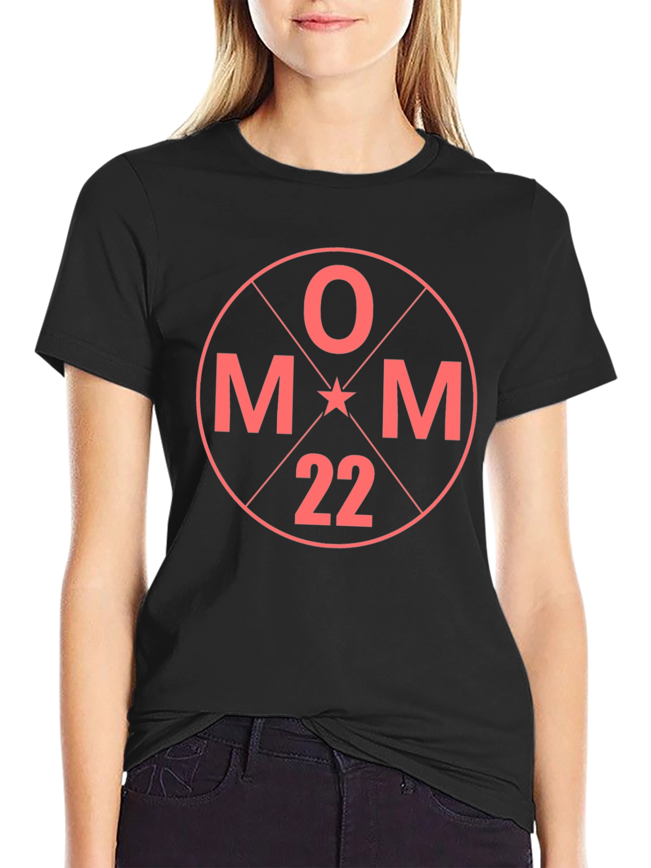 OMM 22 Graphic T-Shirt - Black Crew Neck Tee