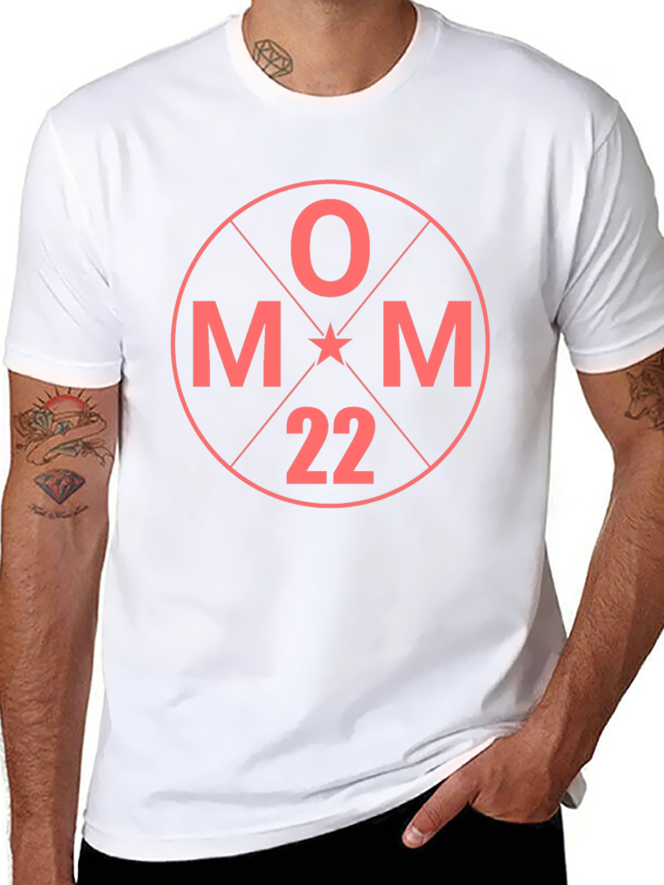 OMM 22 Graphic T-Shirt - Black Crew Neck Tee