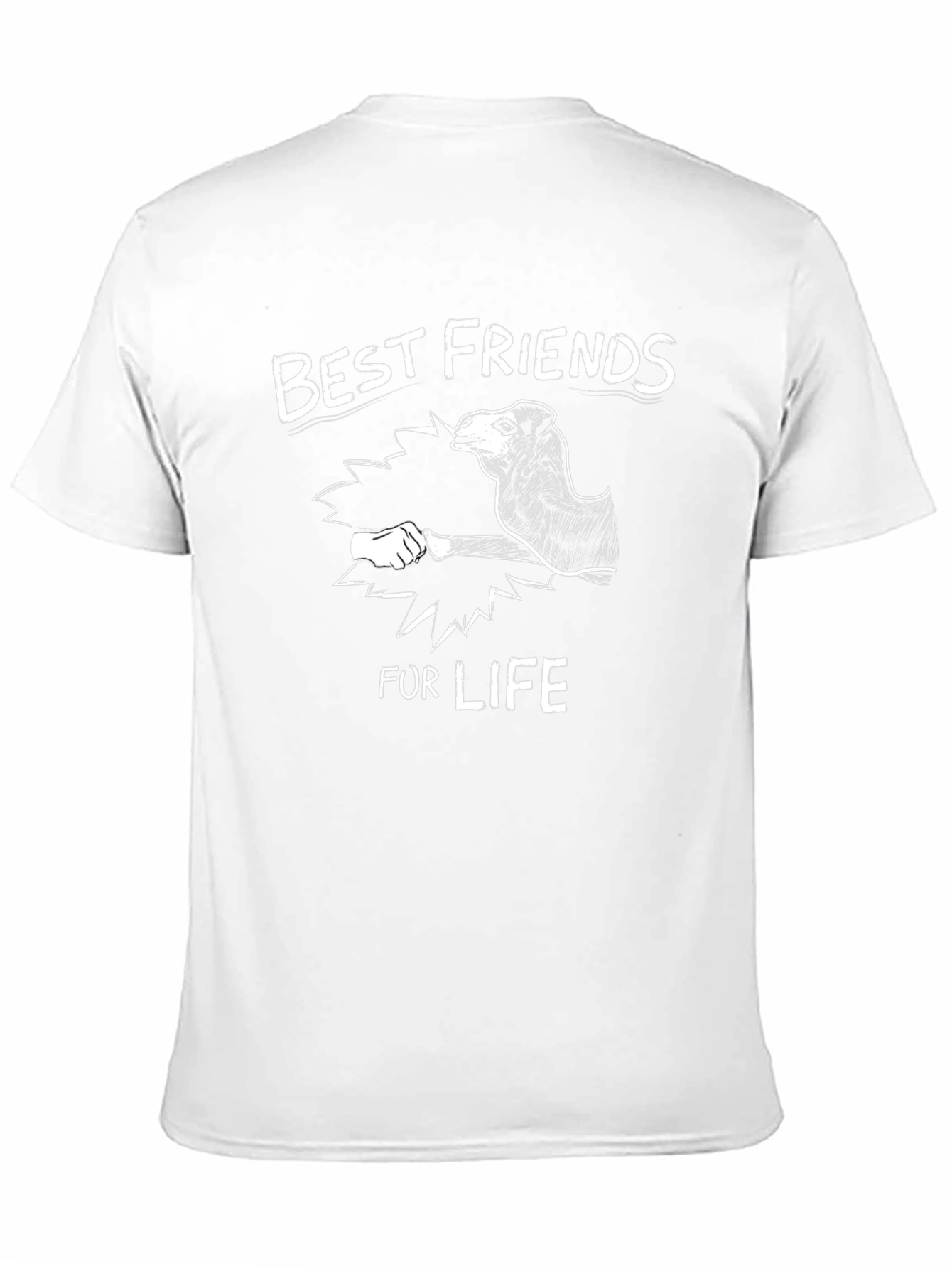 Best Friends Camel Graphic Tee - Black Cotton Shirt
