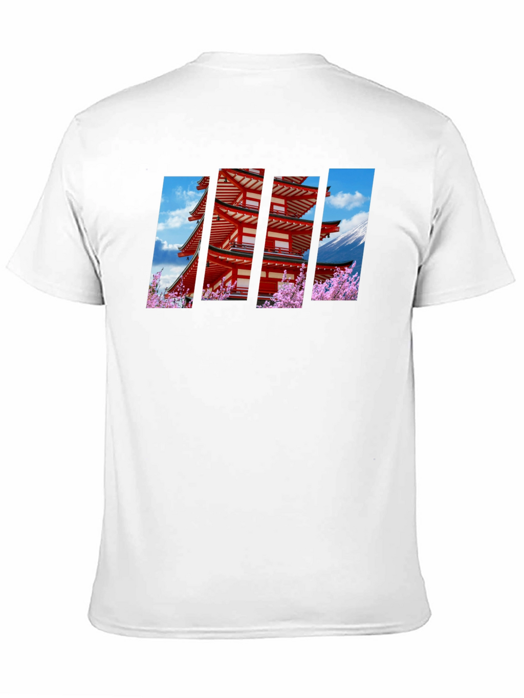 Japanese Pagoda Graphic Black T-Shirt