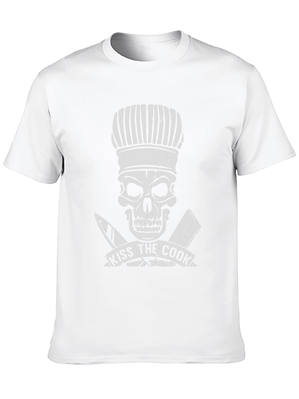 Kiss the Cook T-Shirt - Skull Chef Graphic Tee