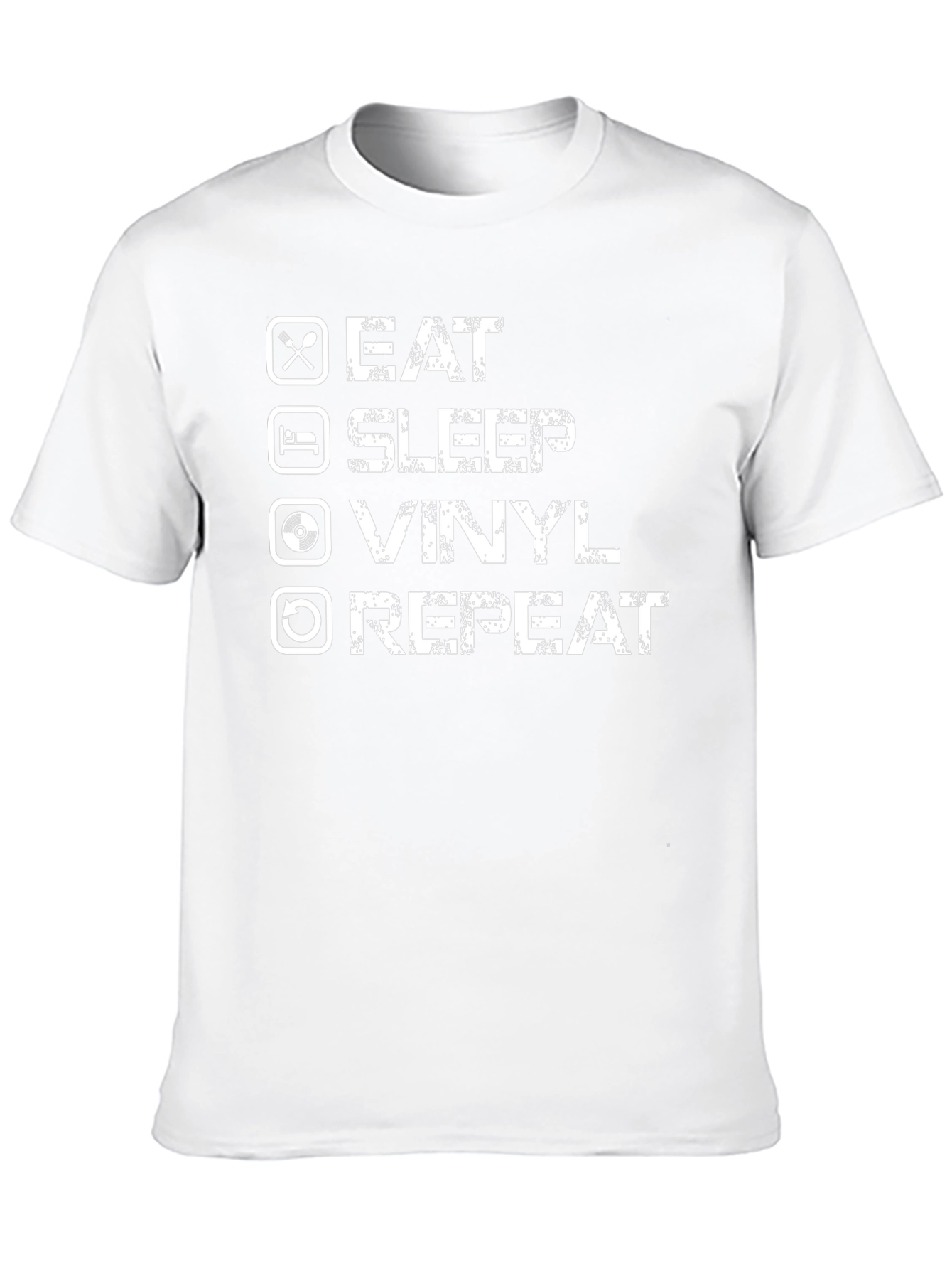 Eat Sleep Vinyl Repeat Graphic T-Shirt